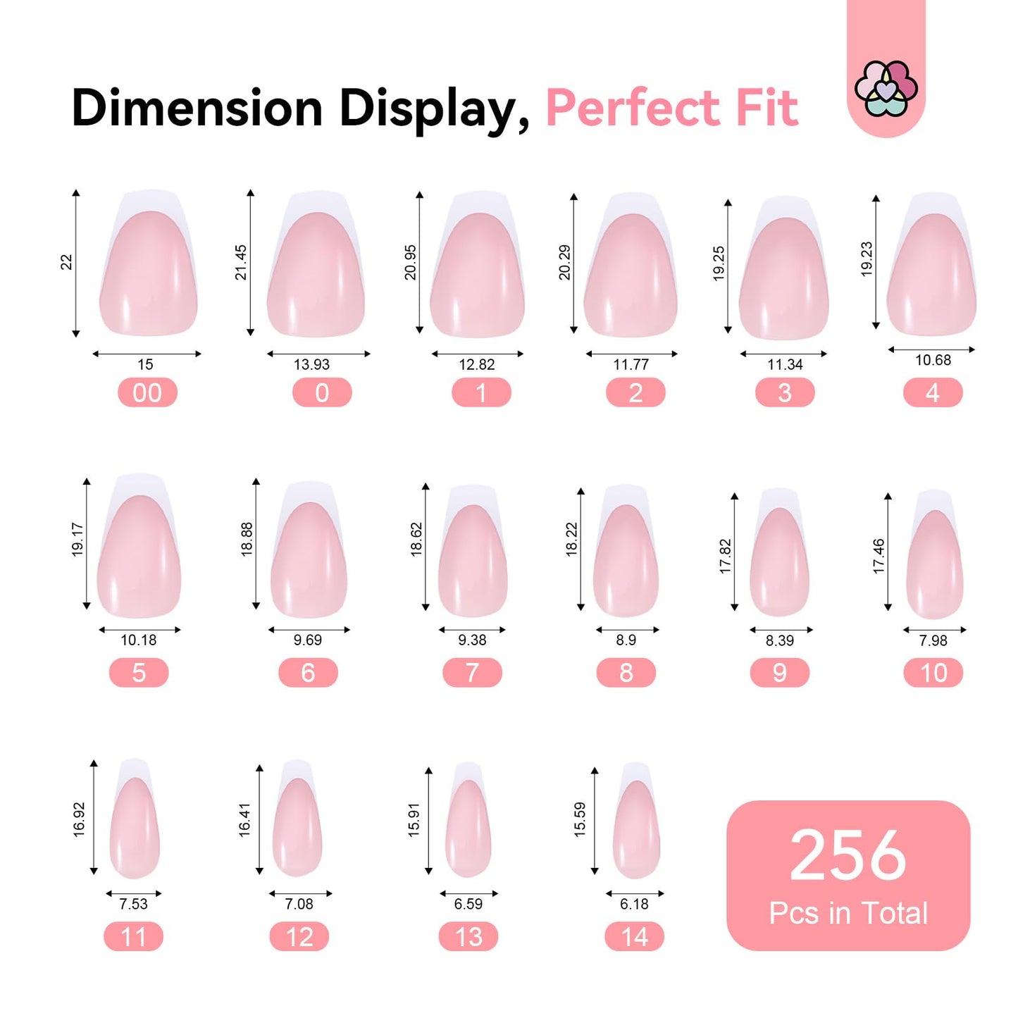 SAVILAND Gel Nail X Kit with Everything: 16 Sizes French Tips Press On Nail Kit with Drill Coffin Tips Soft Gel Fake Nails with Solid Glue Gels U V Lamp Gels Glue French Tip Tool Home