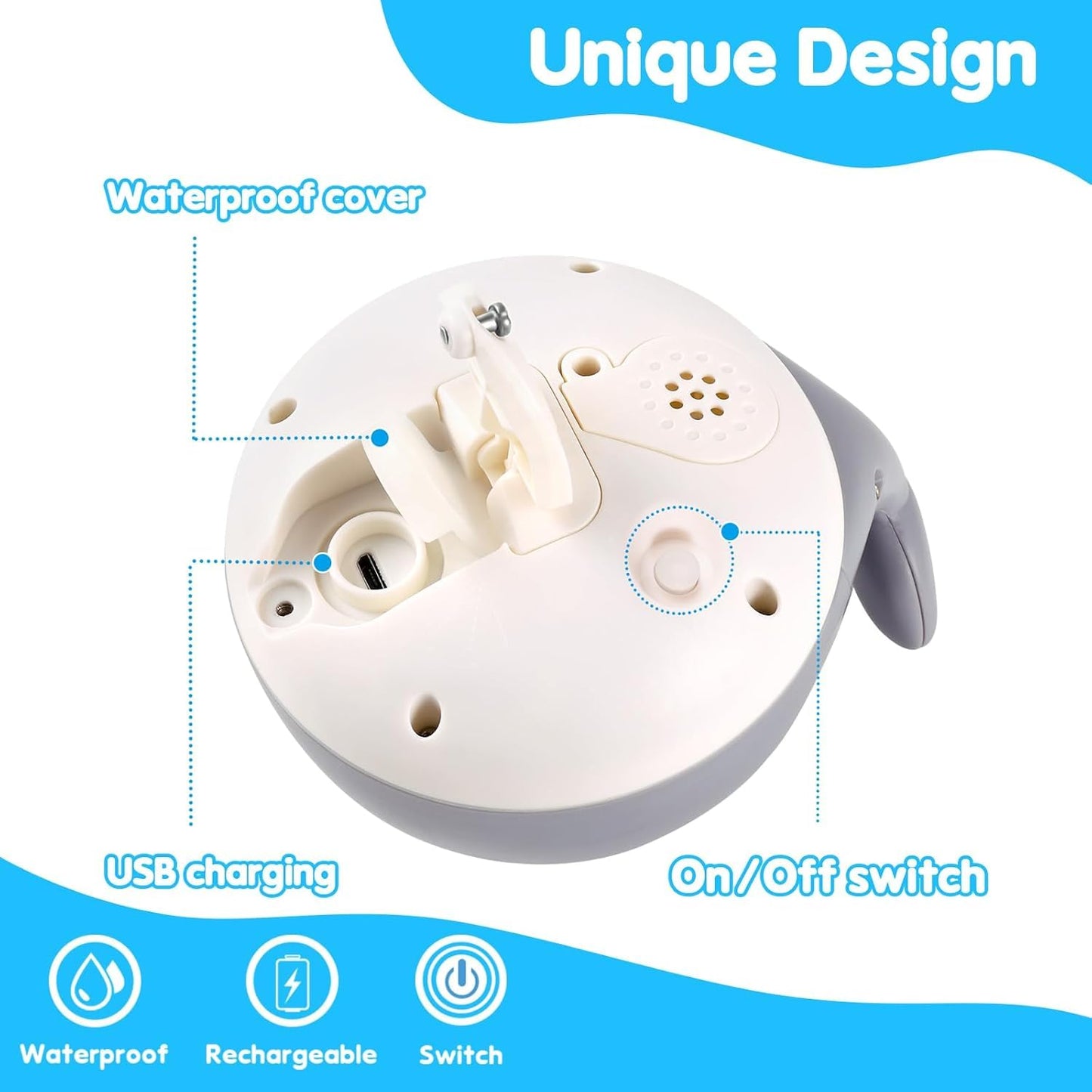 ANGGIKO Baby Boy Bath Toys, Pool Water Table Toy for Babies 1 Year Old Boy Gifts, Toddler Bath Toys for Kids Ages 1-3, Light Up Whale Bath Toy Sprinkler Summer Bathtub Fountain Baby Toy 6-12-18 Months