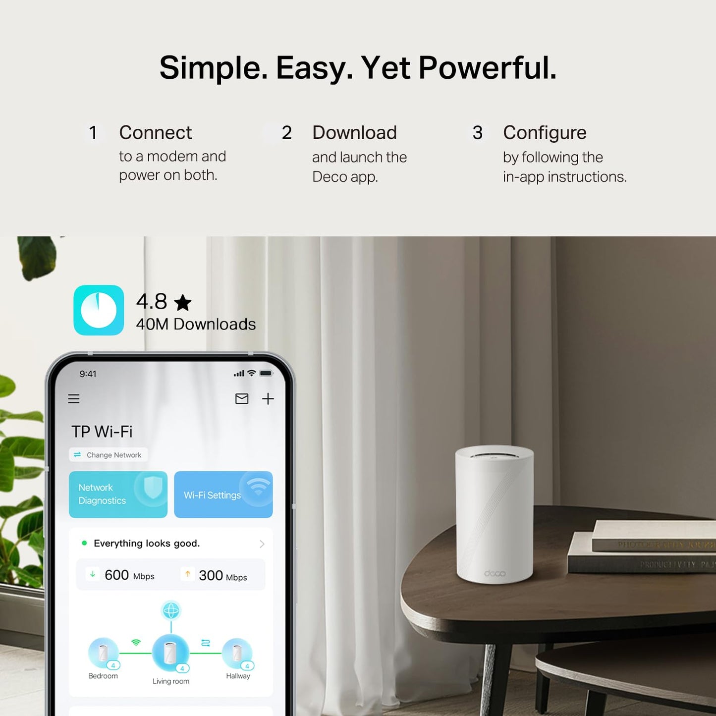 TP-Link Deco 7 Pro BE14000 Tri-Band Wi-Fi 7 Whole Home Mesh System | 8-Stream 14 Gbps | 10 Gbps WAN/LAN Port | Up to 8100 Sq.ft, 200 Devices Capacity | 320 MHz, HomeShield, AI-Roaming (BE67 3-Pack)