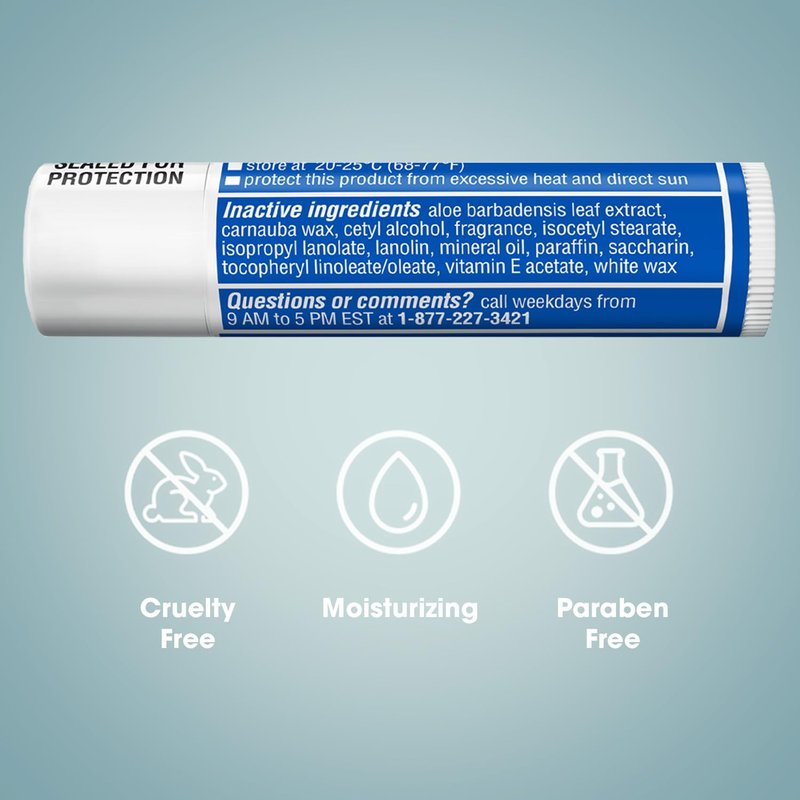 ChapStick Moisturizer 2-in-1 Lipcare SPF 15, Original, 12-Pack – 8-Hour Sunscreen Lip Balm with Aloe Vera and Vitamin E, 0.15 Oz Ea