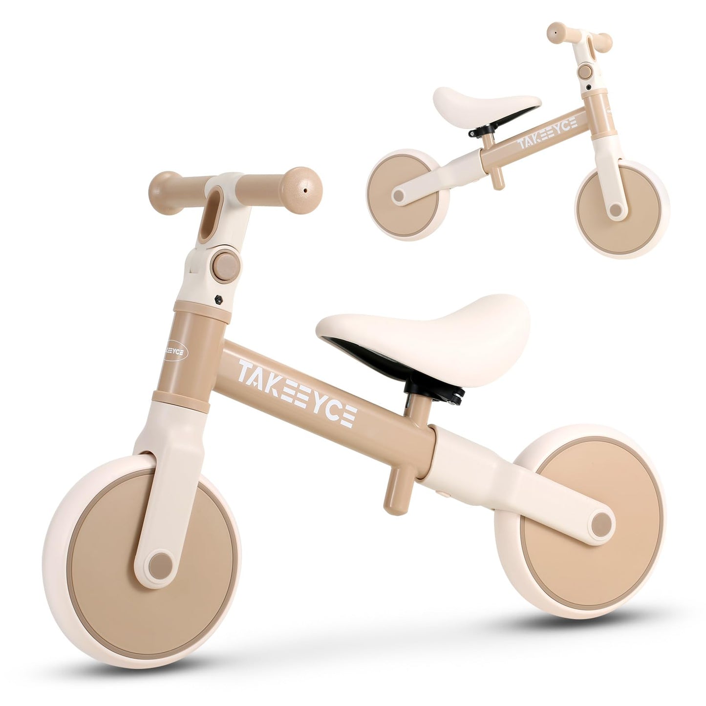 Takeeyce Toddler Balance Bike Toys for 2 Year Old Boys Girls, Baby Balance Bike with Adjustable Seat & Handlebar, No-Pedal Training Bike, Pre-School First Riding on Toys, Best Birthday Gifts for Kids