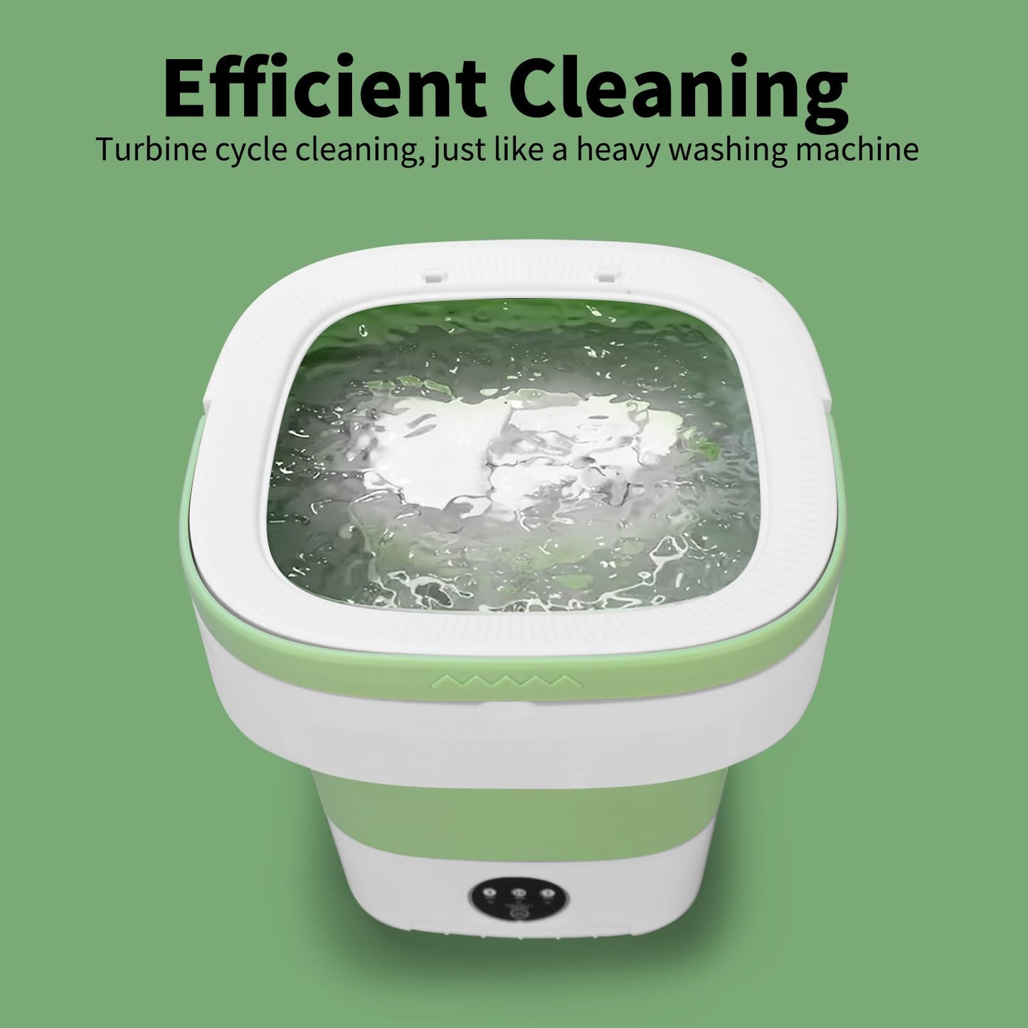 Portable Washing Machine, 20L Foldable Mini Washer and Dryer with 3 Modes Deep Cleaning, Upgraded Small Collapsible Laundry for Hotel, Apartment, Home and Travel