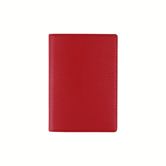 Fenice Classic Passport Cover Holder Wallet Case for Travel Essential RFID Blocking Vegan Leather Waterproof (RED)