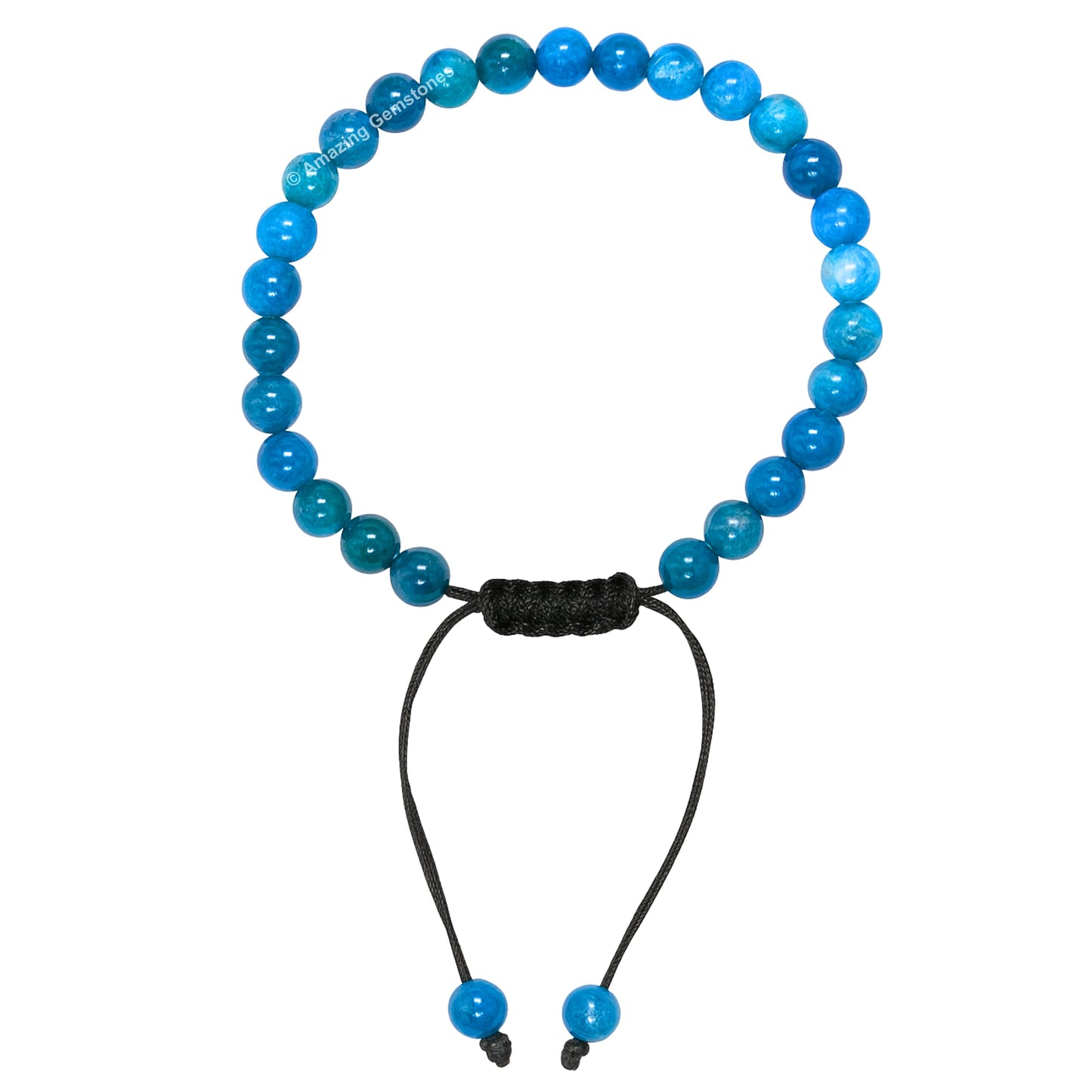 Amazing Gemstone Apatite Bracelet for Women Men's Gifts - Protection Healing Crystal Bracelet - 6mm Gemstone Beaded Adjustable Bracelet Pulseras Para Hombres Mujer Stocking Stuffers