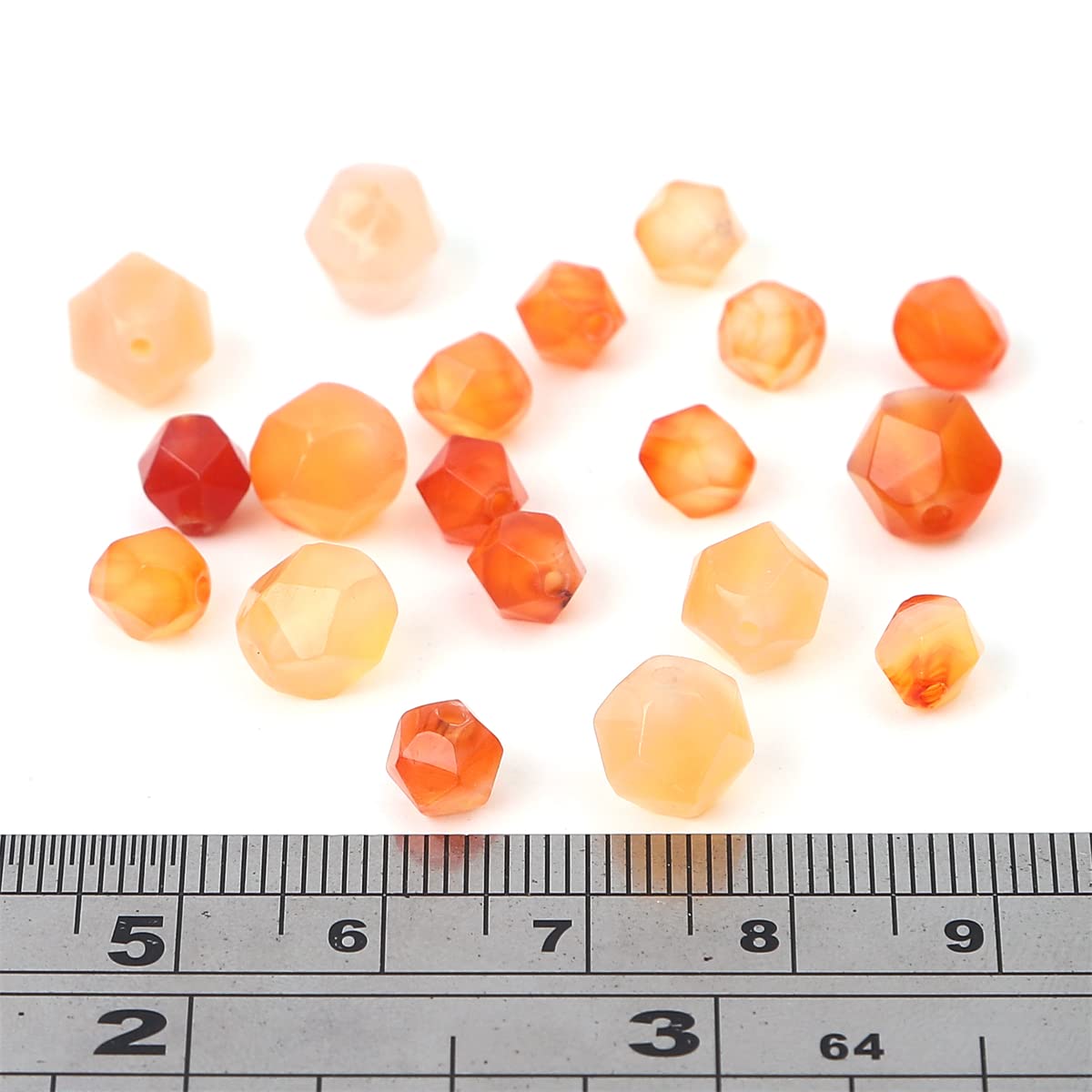 BEADIA Faceted Natural Sunstone Stone Round Beads 8mm 36cm/Strand for Jewelry Making
