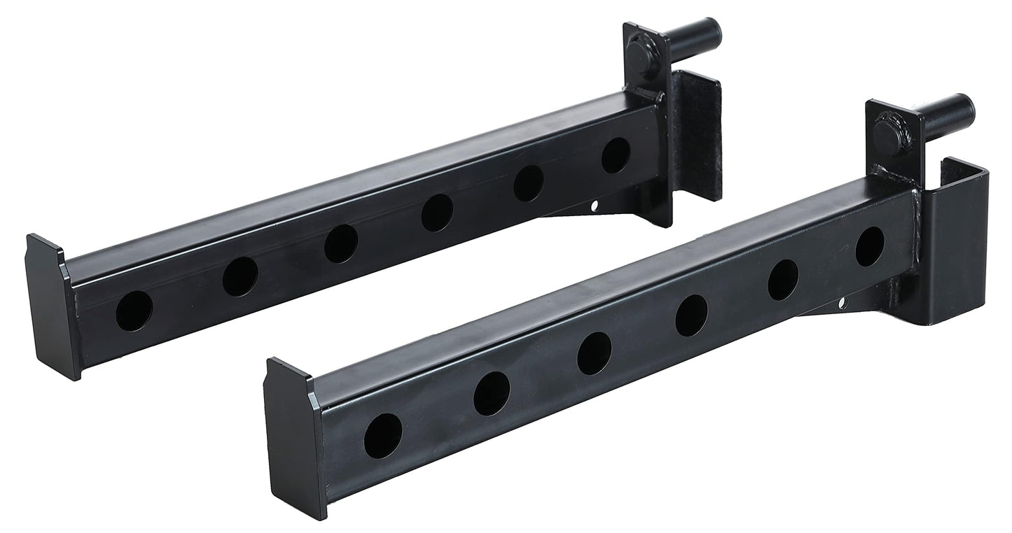 Fitvids Pair of Spotter Arms for 2x2 Cable Crossover | 5/8" Upright Compatibility | Upgraded Heavy Duty Safety Arms for Fitvids Power Cage – Compatible with Home Gym Squat Rack – nan – Black"