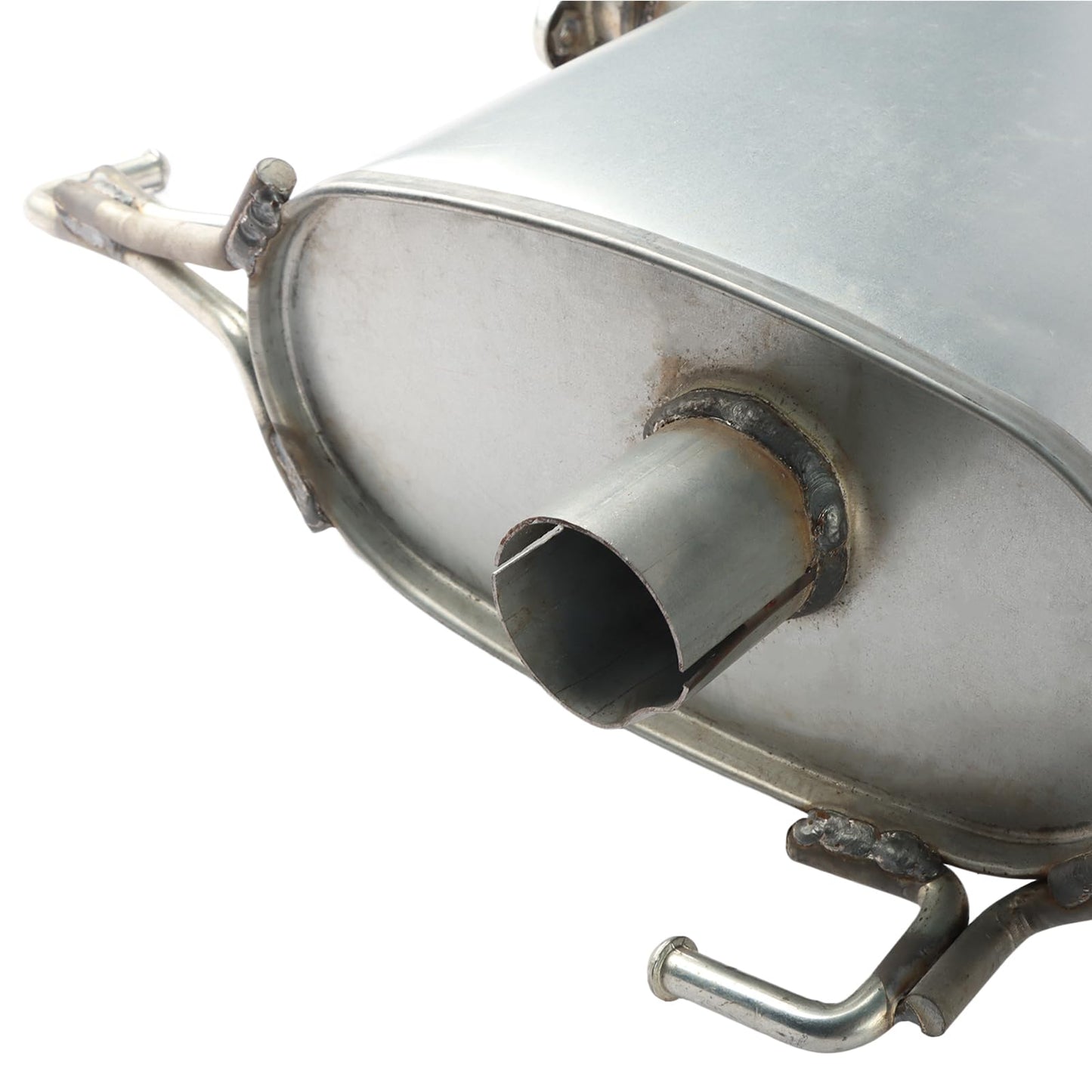 LELEHOKA Catalytic Converter Resonator Muffler Exhaust System Kit Direct-Fit Compatible with 2009 2010 2011 Mitsubishi Lancer 2.0L/2.4L AWD High Flow Design
