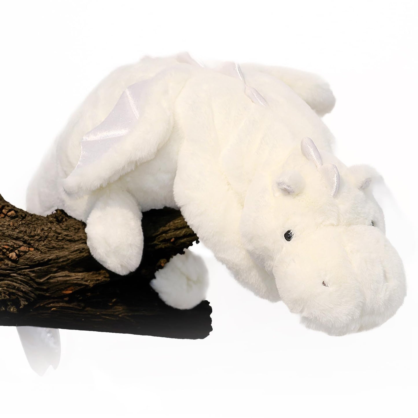 YOUBLEK 40In 5Lb Weighted Stuffed Animals,Cute Plush Dragon,Weighted Stuff Dinosaur Toy for Kids Adult Gift or Decoration (5lb, White)