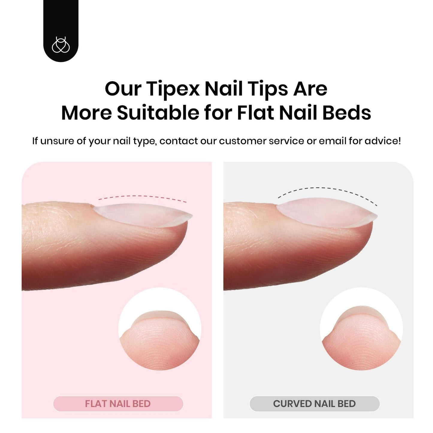 Beetles Tipex Instant Apex Nail Tips, XS Short Square, 16 Sizes |00–14, 192pcs, Built-In Apex, No Builder Gel Required, Thicker Strong Acrylic Tips for DIY Nail Extensions