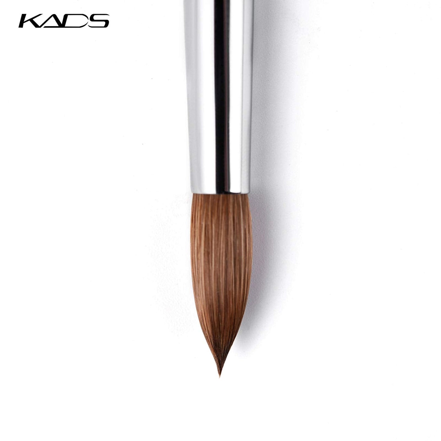 KADS 100% Kolinsky Sable Acrylic Nail Art Brush Red Wood Pen Nail Brush Size 12# 14# 16# 18# 20# Nail Art Manicure Tool Set (size16)