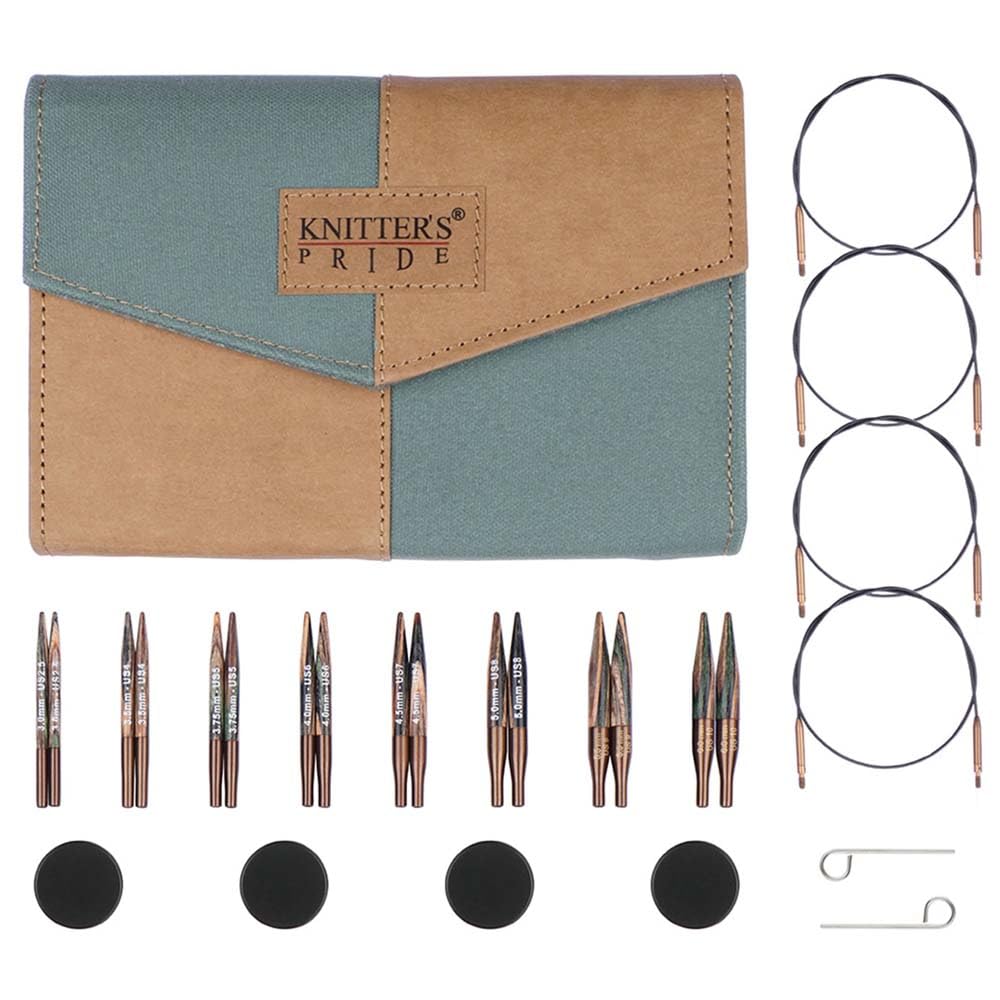 Knitter’s Pride Terra Mini Interchangeable Needle Set 2"" (5cm) – 8 US Sizes (2.5 to 10)