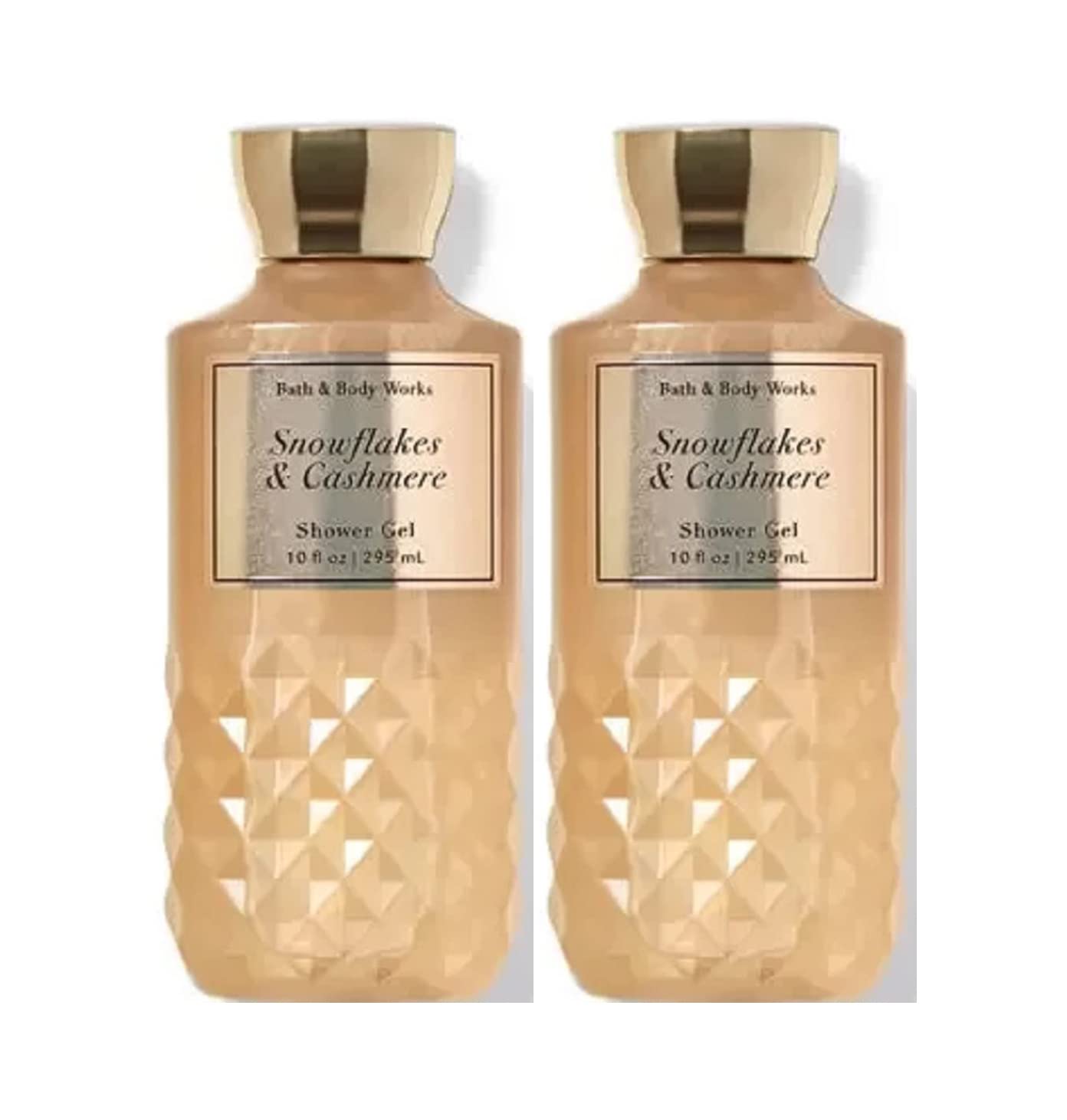 Bath and Body Works Snowflakes & Cashmere Shower Gel Gift Sets For Women 10 Oz 2 Pack (Snowflakes & Cashmere)