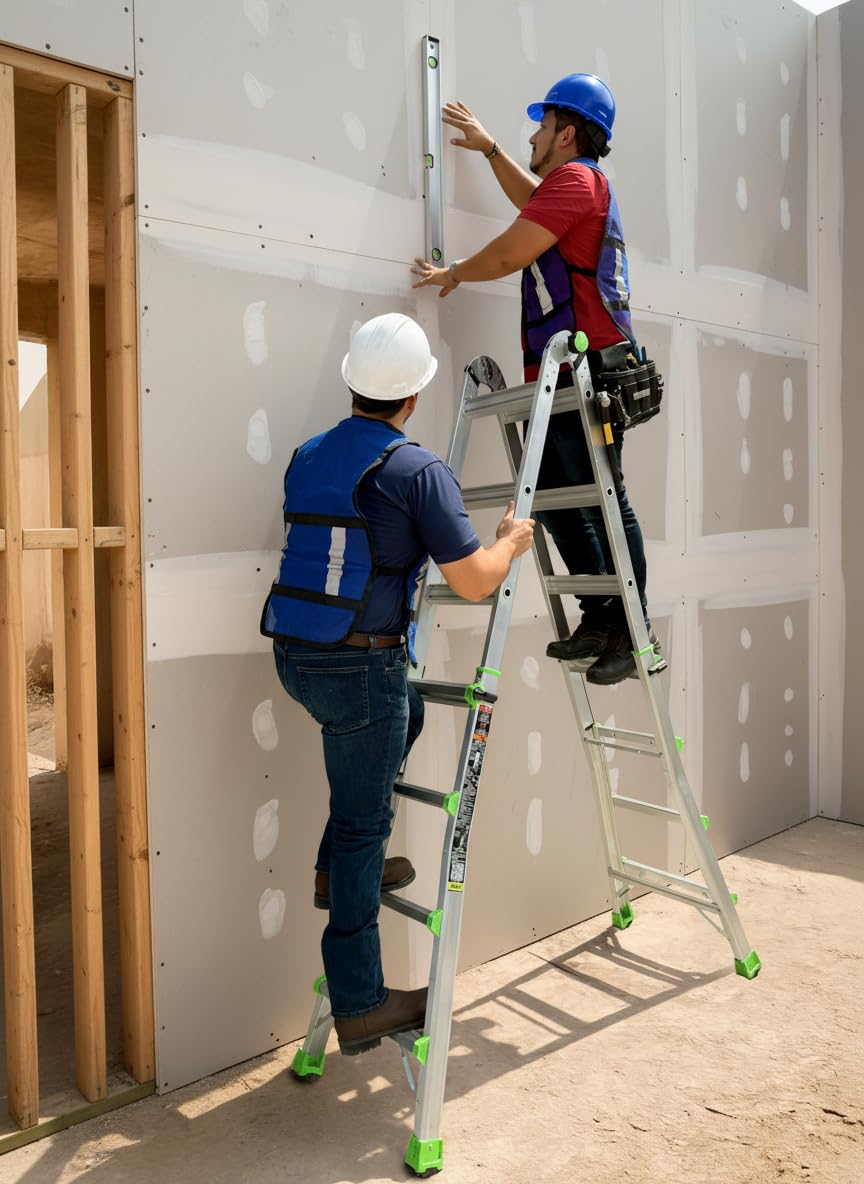 Louisville 18-Ft Reach Aluminum Multipurpose Ladder, Type IA, 300-pound Load Capacity, L-2099-18