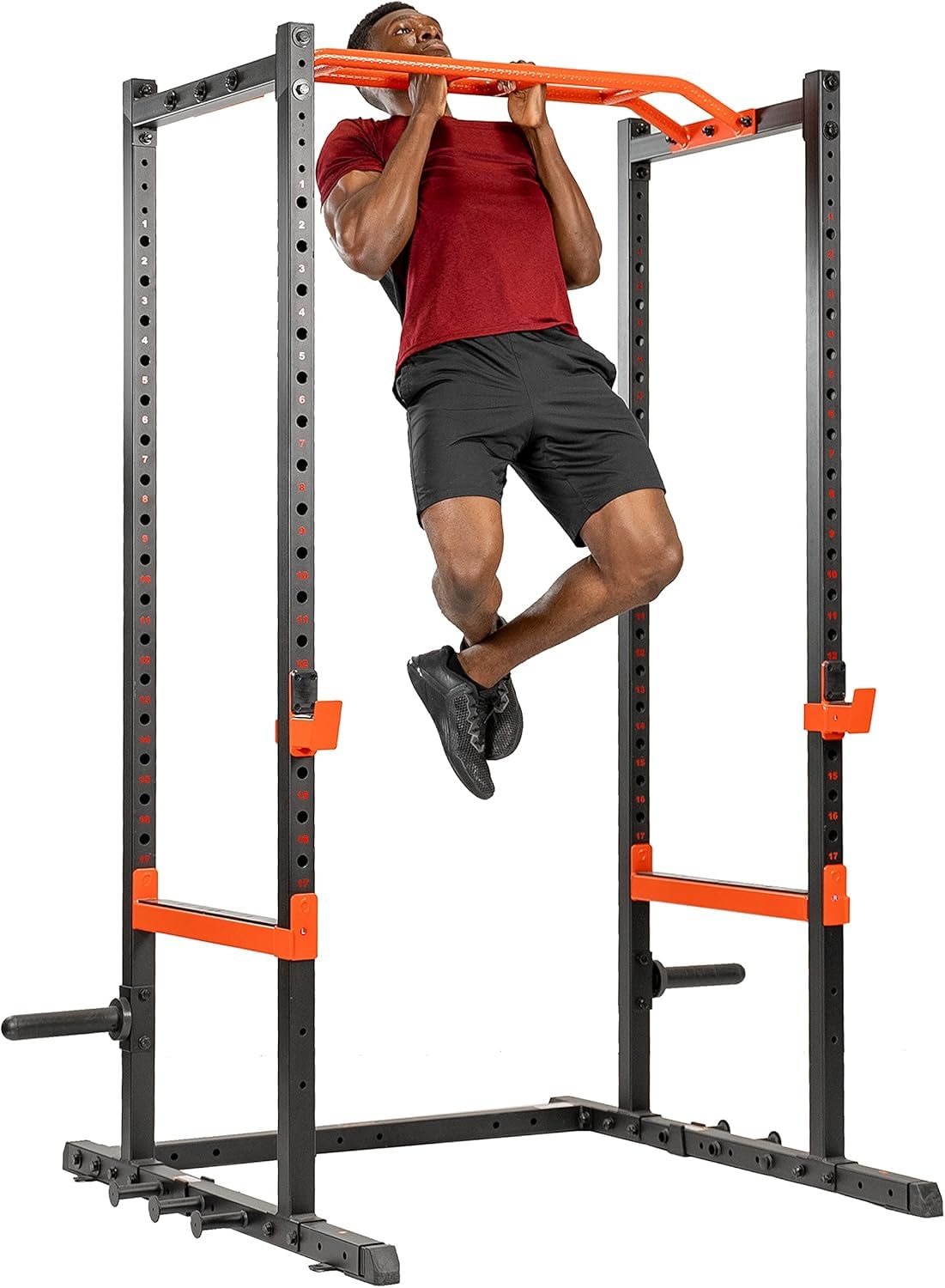 Sunny Health & Fitness Power Zone Strength Rack Power Cage - SF-XF9925, black