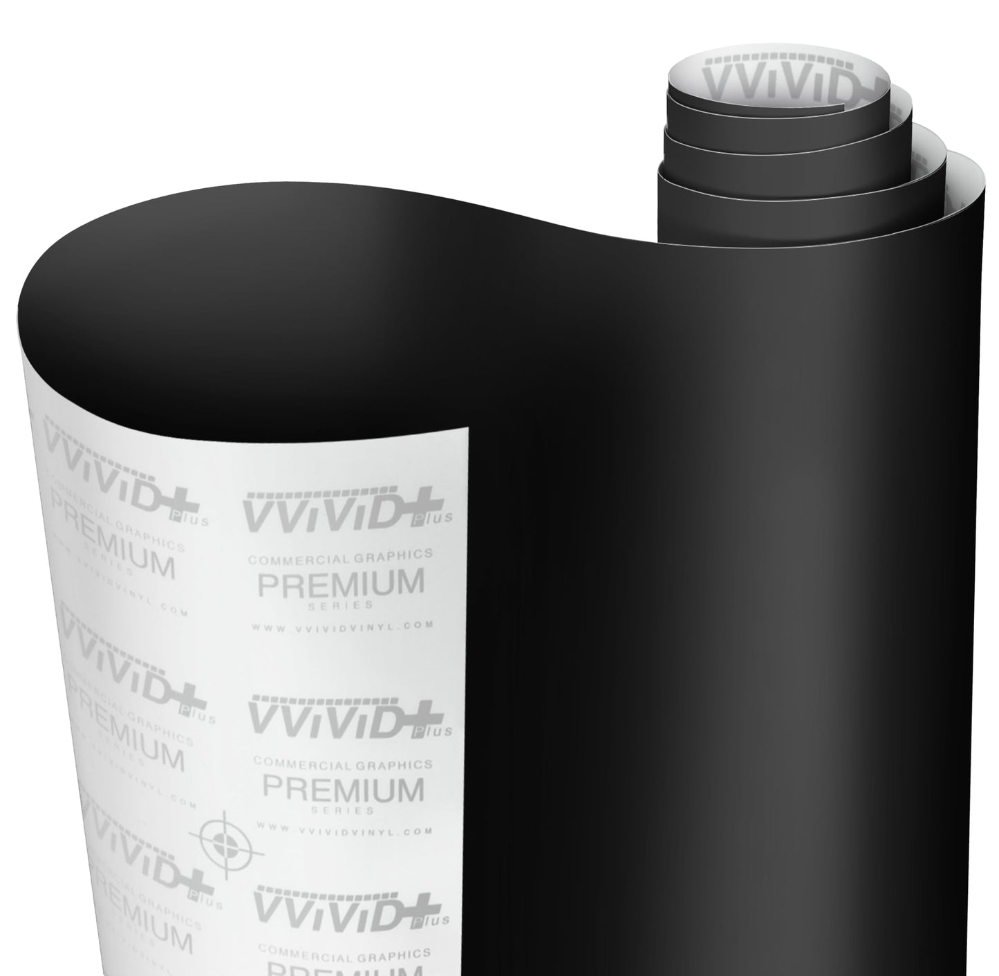 Black Matte Car Wrap Vinyl Roll with Air Release 3MIL-VViViD8 (23FT X 5FT)