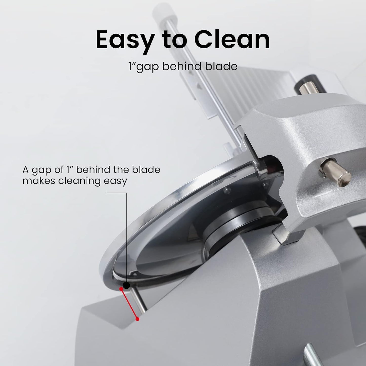 Toogood 10" Electric Commercial Meat Slicer - 1/3 HP Meat Slicer Heavy Duty with Carbon Steel Blade, Deli Food Slicers Machine for Commercial and Home Slicing Meat/Cheese/Bread, Adjustable Thickness