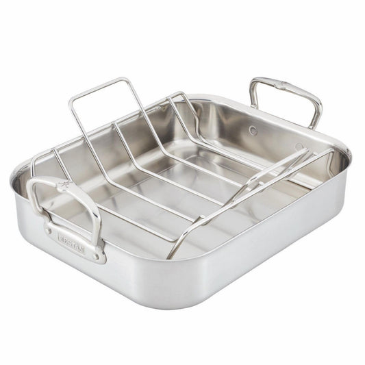 Hestan Provisions – 16.5" Classic Clad Roaster with Stainless Steel Rack