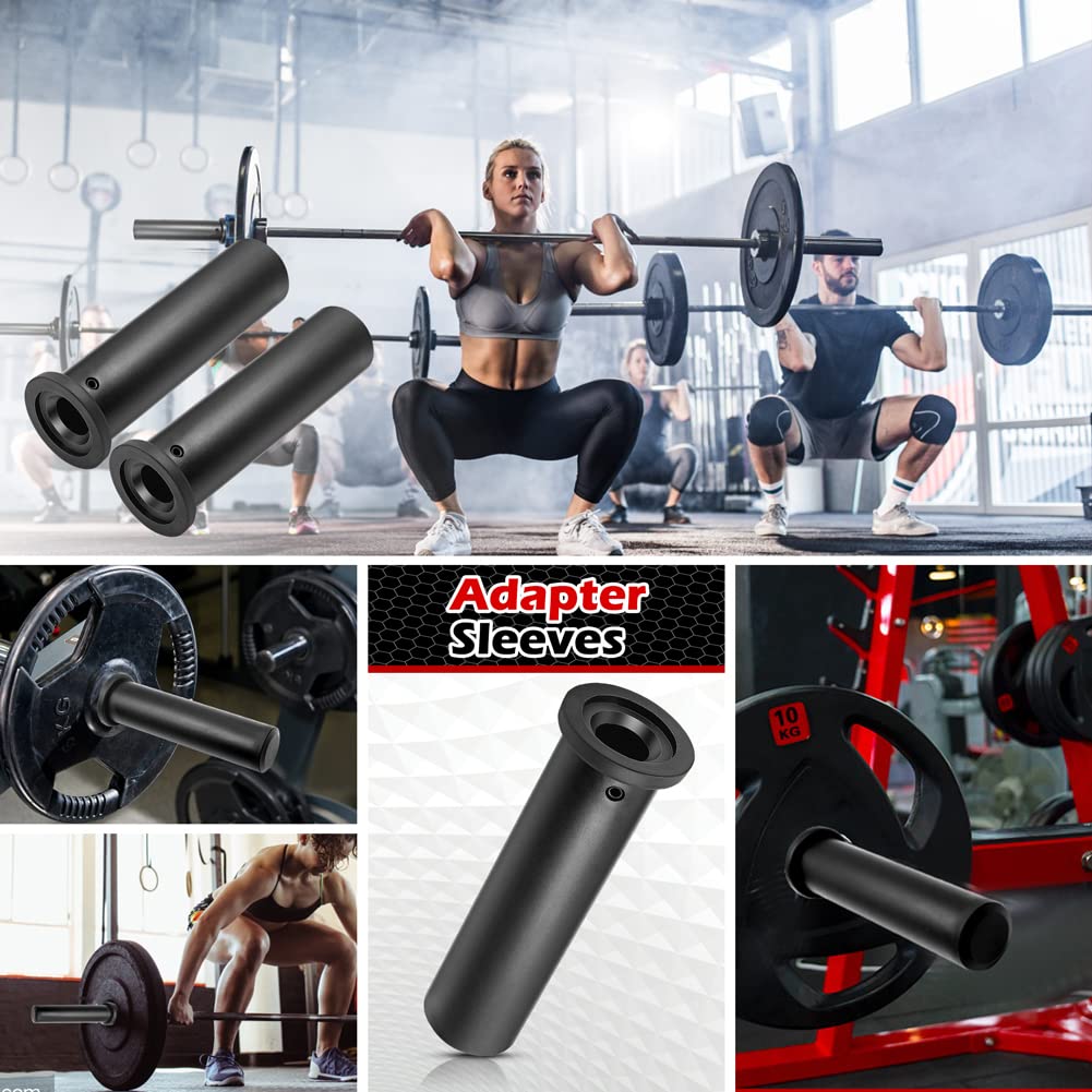 Abnaok Olympic Adapter Sleeve - Converts 1" Standard Weight Plate Posts to 2"" Olympic Weight Plate Posts"