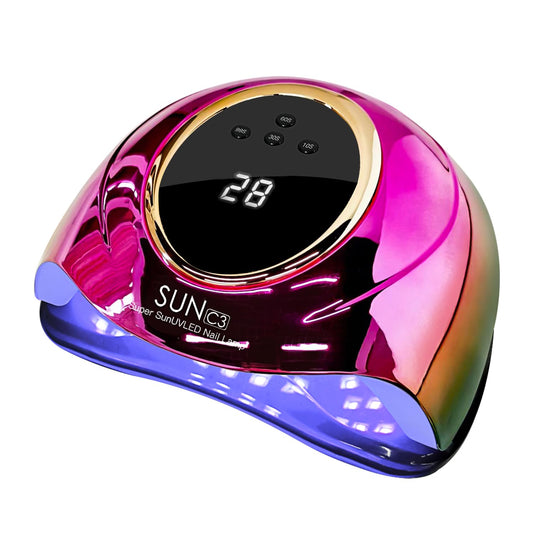 MIRAGE LAYON Professional UV Light for Gel Nails - 63 LED Beads with Auto Sensor & 4 Timer Settings, High-Power LED/UV Lamp for Fast Curing, Salon & Home Gel Polish Dryer