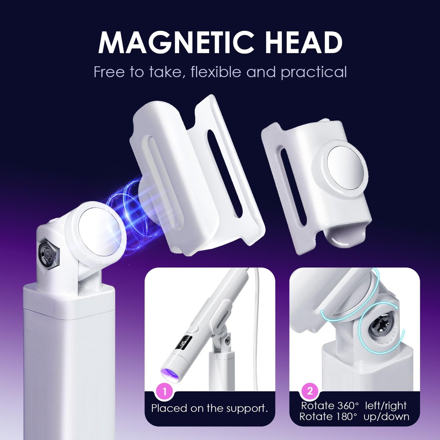 Mini UV Light for Nails,Portable Small Handheld UV Light for Gel Nail,Cordless Rechargeable Flash Cure Lamp,Squish Pen Gel Lamp with Stand for Home/Manicure/Salon,Nail Supplies/Tools/Accessories
