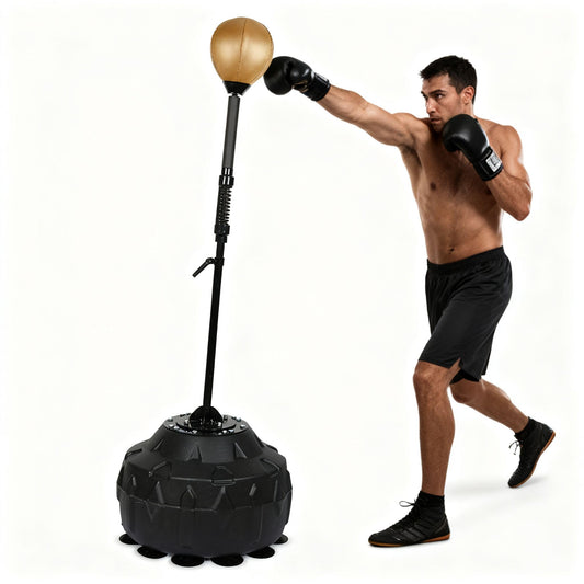 Reflex Bag Adjustable Height Speed Bag Punching Bag Free Standing Boxing Bag Reinforced Spring Strong Durable Relief Stress Ball