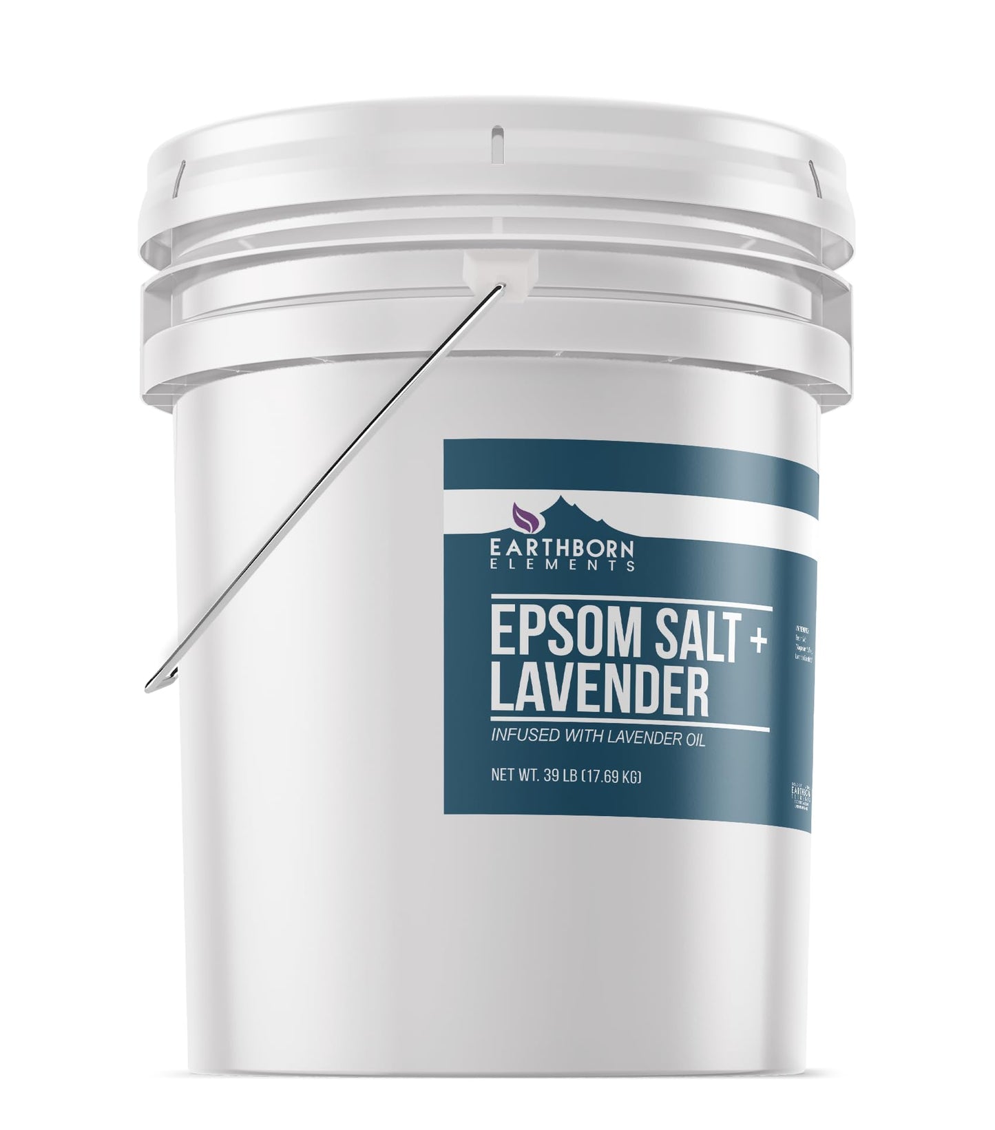 Earthborn Elements Lavender Epsom Salt, Infused with Essential Oil, Always Pure (1 Gallon)