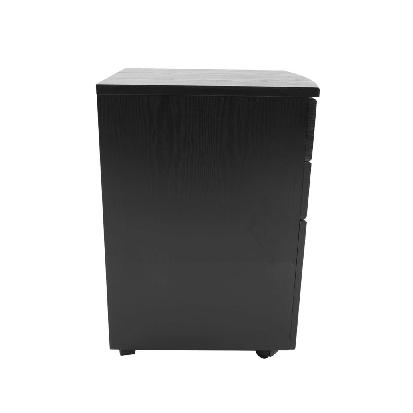 3 Drawer Rolling File Cabinet with Lock, Under Desk File Cabinet with Wheels, Printer Stand, Mobile Printer Shelf, Espresso Brown