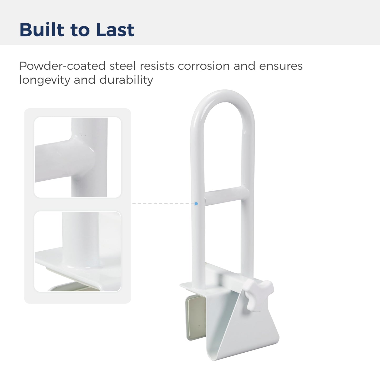 Drive Medical 12036 Handicap Grab Bar, White