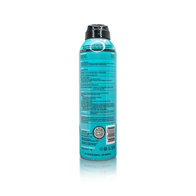 INK-EEZE Tattoo Sunscreen Spray SPF 50, UVA/UVB Blocking, Dries Clear, Ozone Reef Friendly, Vegan, Made in USA, Coconut, 6oz spray