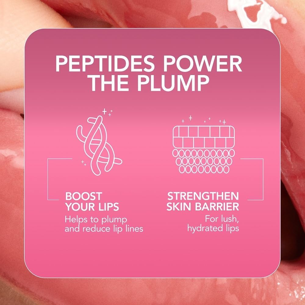 Buxom Plump Shot Peptides Lip Serum, Soft Blush