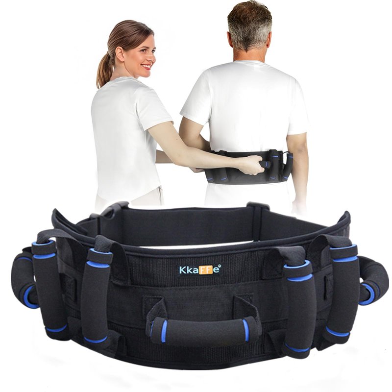 Gait Belts for Seniors, Gate Belt Medical for Elderly with 7 Handles, Patient Transfer Belt, Lift Belts Physical Therapy with Quick Release Buckle Standing Aids & Support for Elderly Safety Belt