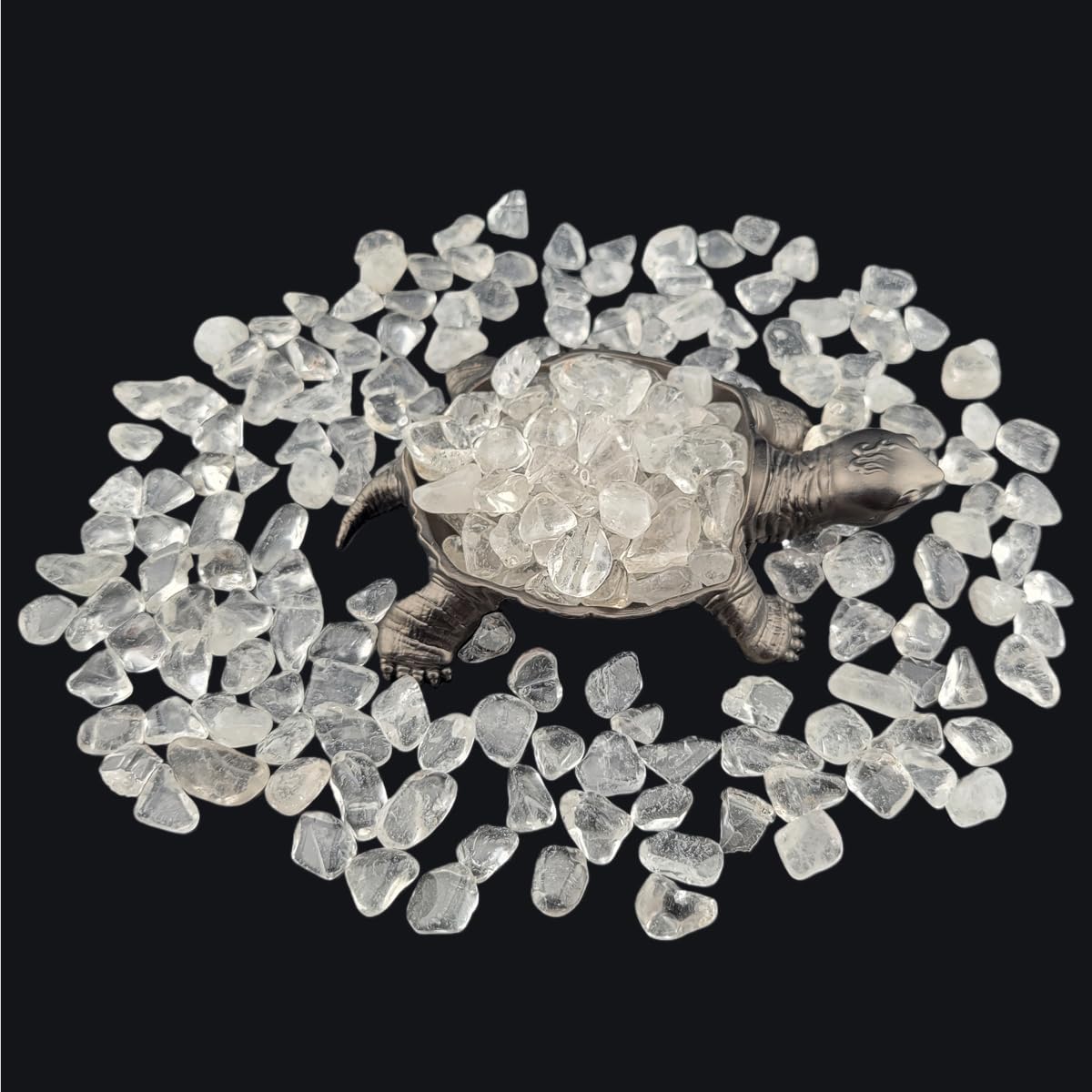 1,000 Carats Clear Quartz Handpicked Tumbled Stones Crystals Chips 0.2''-0.5'' Bulk Pocket Stones for Healing, Reiki, Meditation, Witchcraft and Home Decorations (Clear Quartz)
