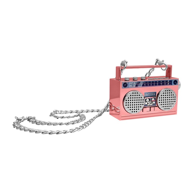 Portable Bluetooth Speakers, Retro Speakers Bluetooth Wireless Wearable Mini Bluetooth Boombox with 27” Neck Chain, FM Radio, On-Board Buttons, Dual 3W Peak Power Bluetooth Speaker for Home & Travel