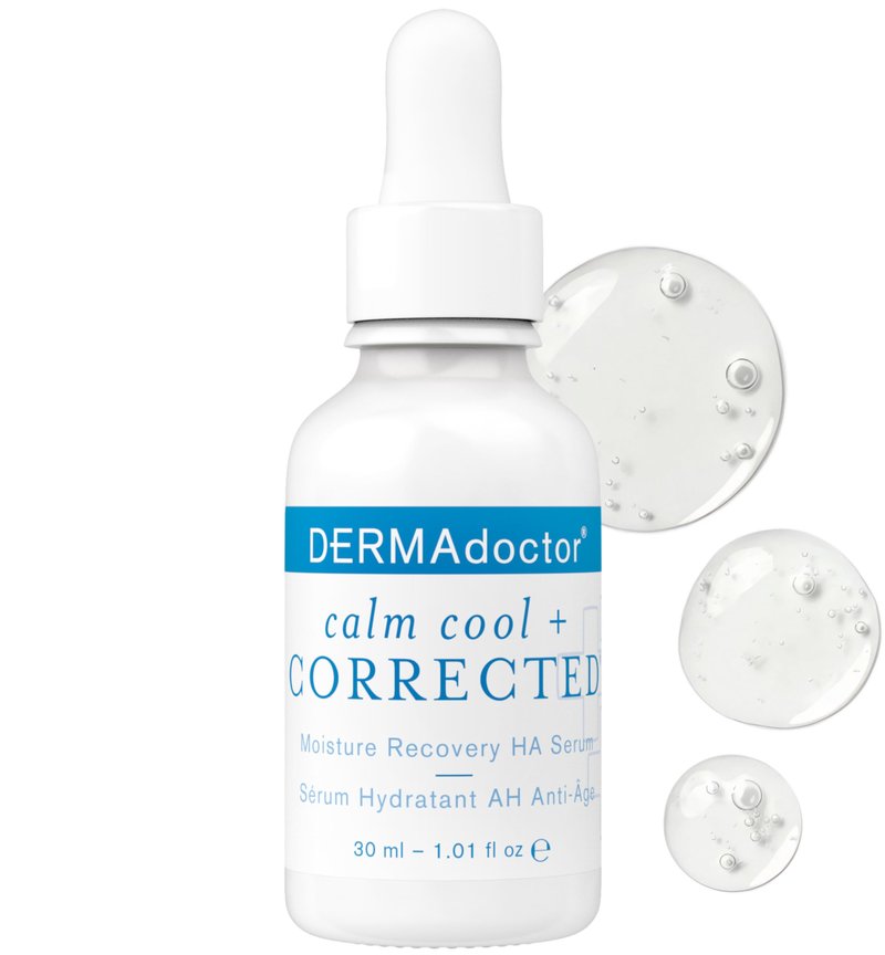 DERMAdoctor Hyaluronic Acid Moisturizer for Face – Hydrating Niacinamide Face Serum with Vitamin C – Dermatologist Formulated Hydrating Serum for Sensitive Skin, 1 fl oz