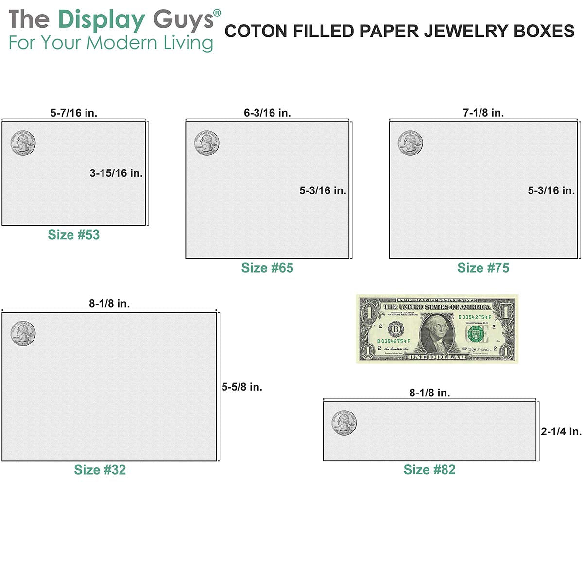 TheDisplayGuys - 100-Pack #33 Cotton Filled Cardboard Paper Jewelry Boxes Gift Case - Kraft Brown (3.5" x 3.5" x 1.0") - for Shipping or Storage
