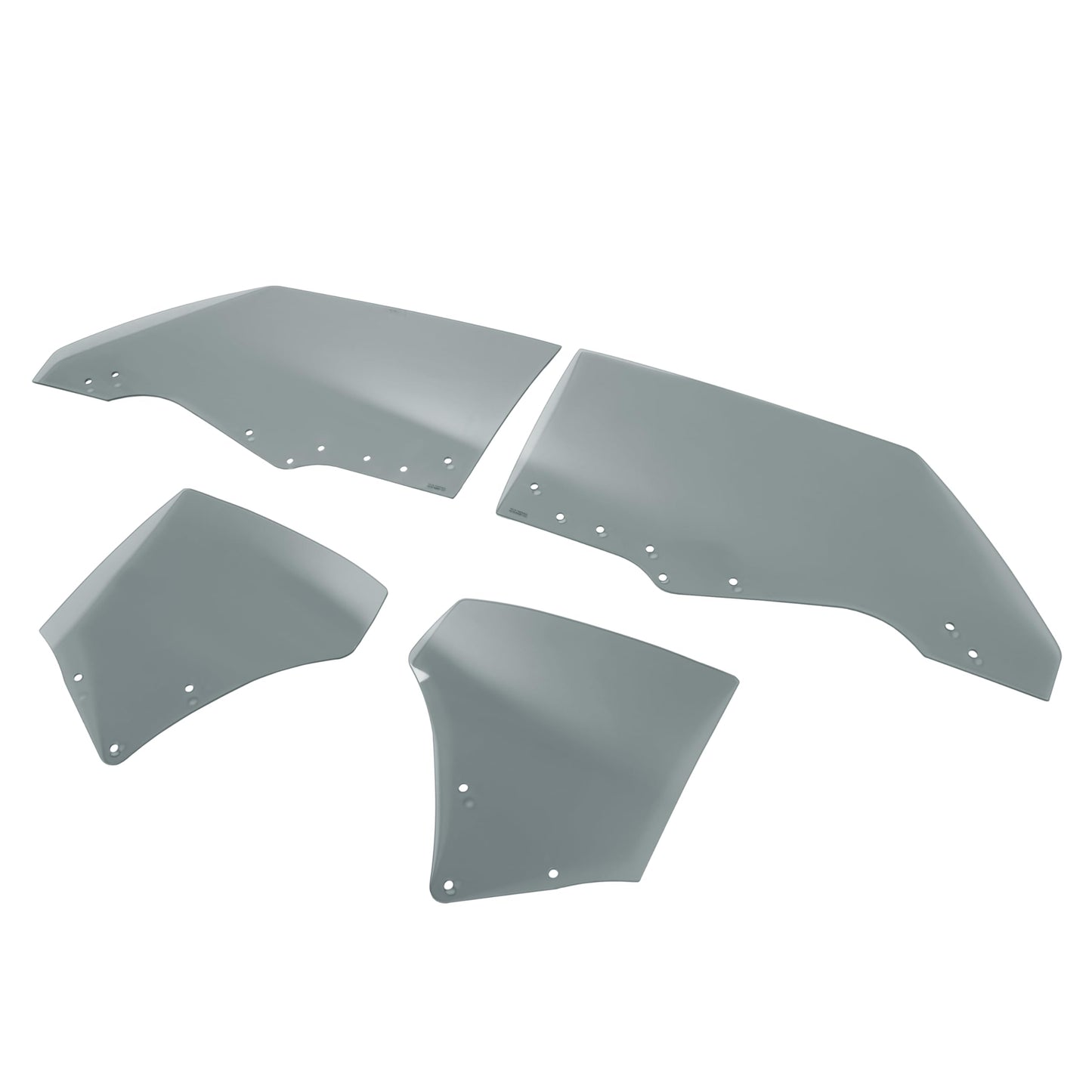 ALMULOO Side Door Window Glass Compatible With 1970-1972 Chevrolet Chevelle Malibu Hardtop 2 Door Quarter Glass Dark 4Pcs 2 Packages