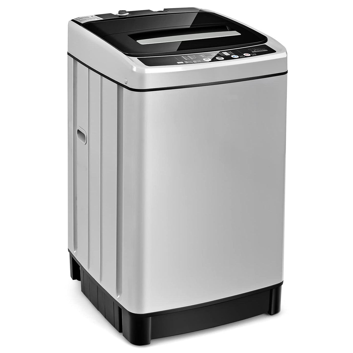 ARLIME 2 in 1 Portable Washing Machine, Full-Automatic Washer 1.5 Cu.Ft Capacity, Laundry Washer & Spin Dryer w/Long Inlet & Outlet Hose For Apartments, Condos, Dorms, RV’s Camping Living (Grey)