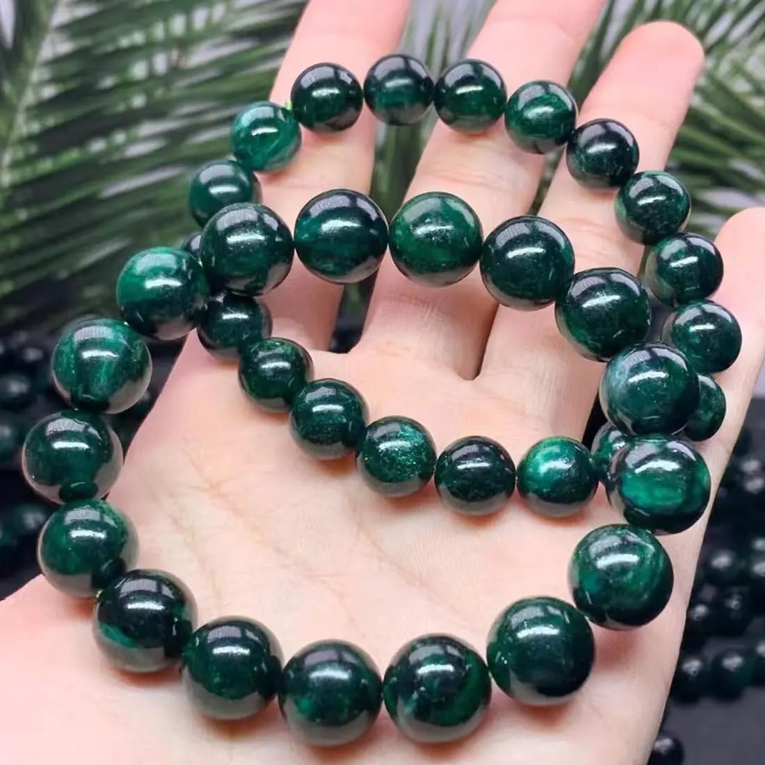 12MM Emerald Bracelet for Unisex | Fits for about 7.5''-8" Wrist | Birthstone of May | Heart Chakra Green Crysta| Spritual Valentines choice for Friends and Familys on any Festival