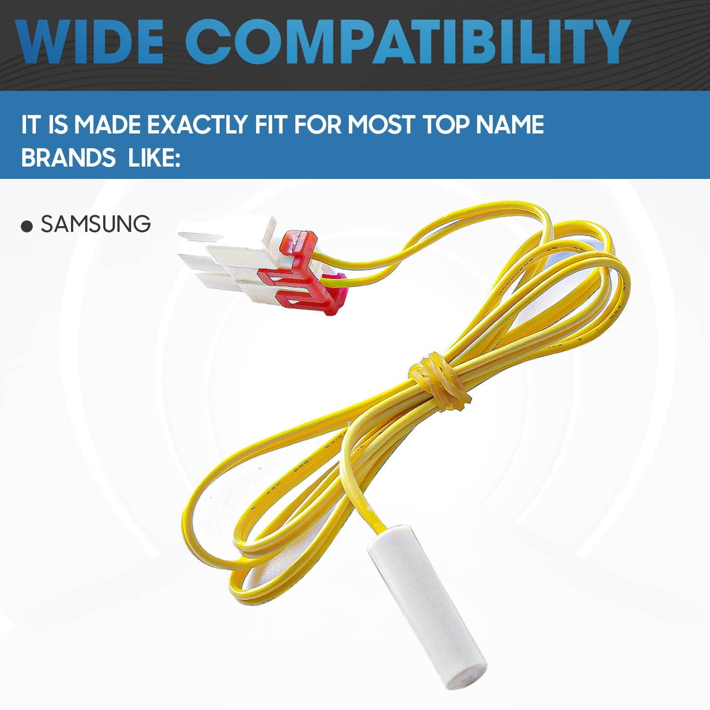DA32-10104N Temperature Sensor by Seentech Works with Sam-Sung Refrigerator; Replaces partnumbers: 114002, DA32-10104V