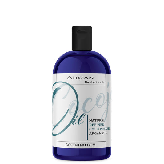 Dr Joe Lab Refined Argan Oil - Pure, Refined, Cold Pressed, Filtered, Unscented Bulk Carrier - 16 oz - for Skin, Hair, Nails, Body, Beard, Face & Cosmetic Formulation, DIY