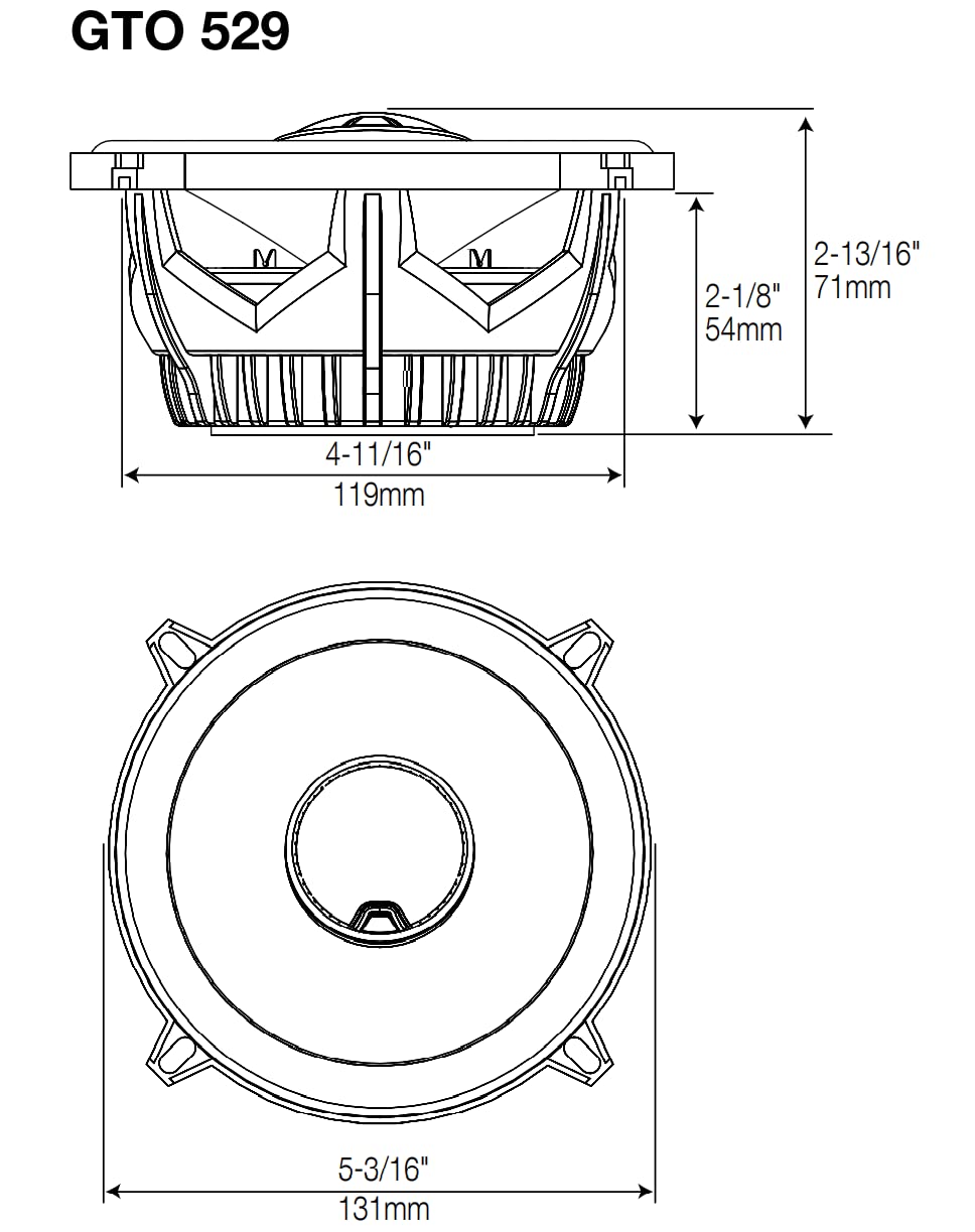 JBL GTO609C 270 Watts 6-1/2" Premium Car Audio Component Stereo Speaker System with Patented Plus One Woofer-Cone Technology