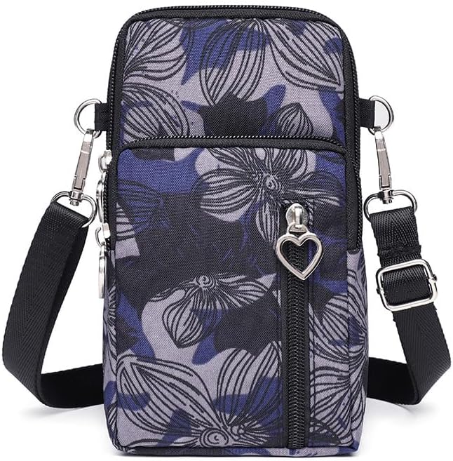 JANKS Small Crossbody Bag for Women - Mini Phone Purses with Crossbody Strap and Wallet - Nylon Arm Bag