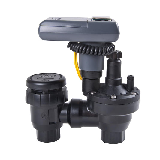 DIG LEIT 1 ASV.075 Solar Irrigation Controller with 3/4" Anti Siphon Valve | Solar-Powered, Smart Programming | Ideal for Drip & Sprinkler Systems in Residential & Commercial Irrigation (Weatherproof)