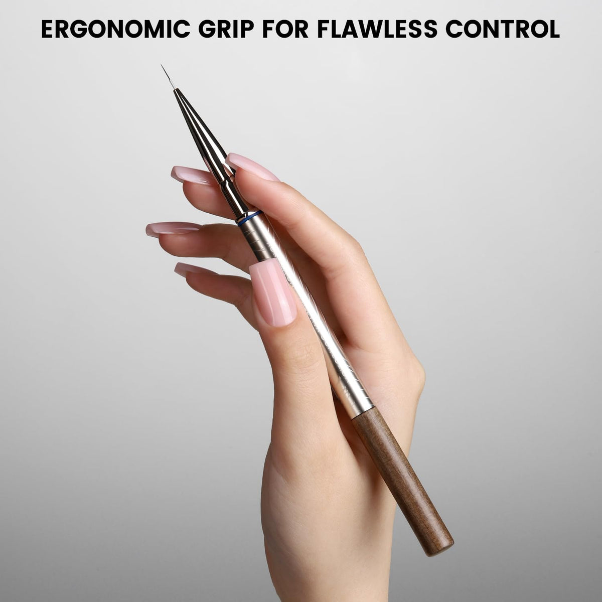 YOKEFELLOW EliteAlly Nail Art Liner Brushes,6mm Detail Liner Brush For Nail Art Painting Manicure Design Professional Nail Art Tool(EA05 LINER-S)