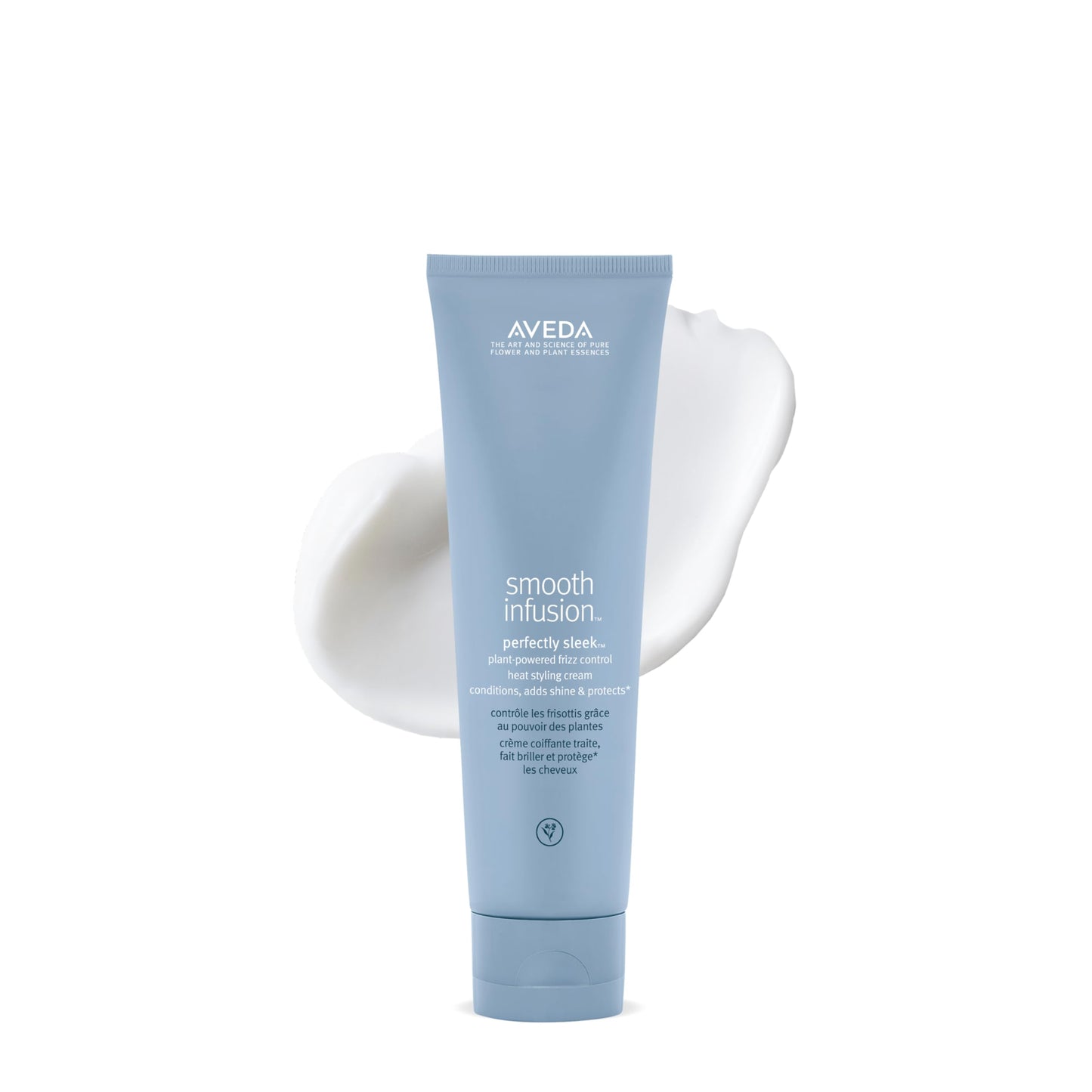 Aveda Smooth Infusion Perfectly Sleek | Heat-Activated Styling Cream | Curly & Coily Hair | Protects Against Frizz, Humidity & Heat | Silicone Free | 97% Naturally Derived*, 5 Fl Oz