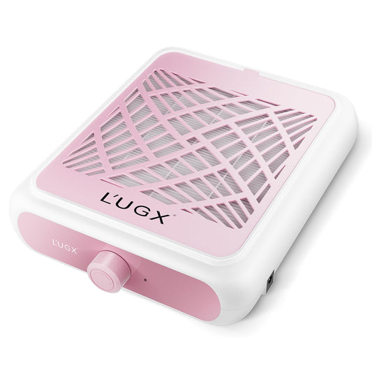 L'UGX Professional Nail Dust Collector with 2 Reusable Filter, 650 PA Dust Collector for Nails Fan Extractor Powerful Suction Vacuum Dust Collector Nail Tech, Perfect for Home Salon Use