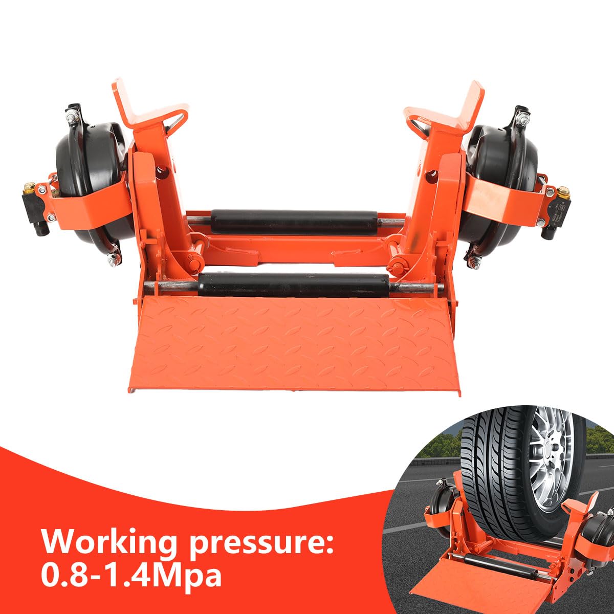 Lfhelper Tire Clamp Heavy Duty Dismounting Tire Changer Truck Tyre Changing, Manual Portable Pneumatic Tire Presser for Wheel Diameter 10R/11R/12R/13R/22.5/295R/315R22.5, 800-900-1000-11-12-13