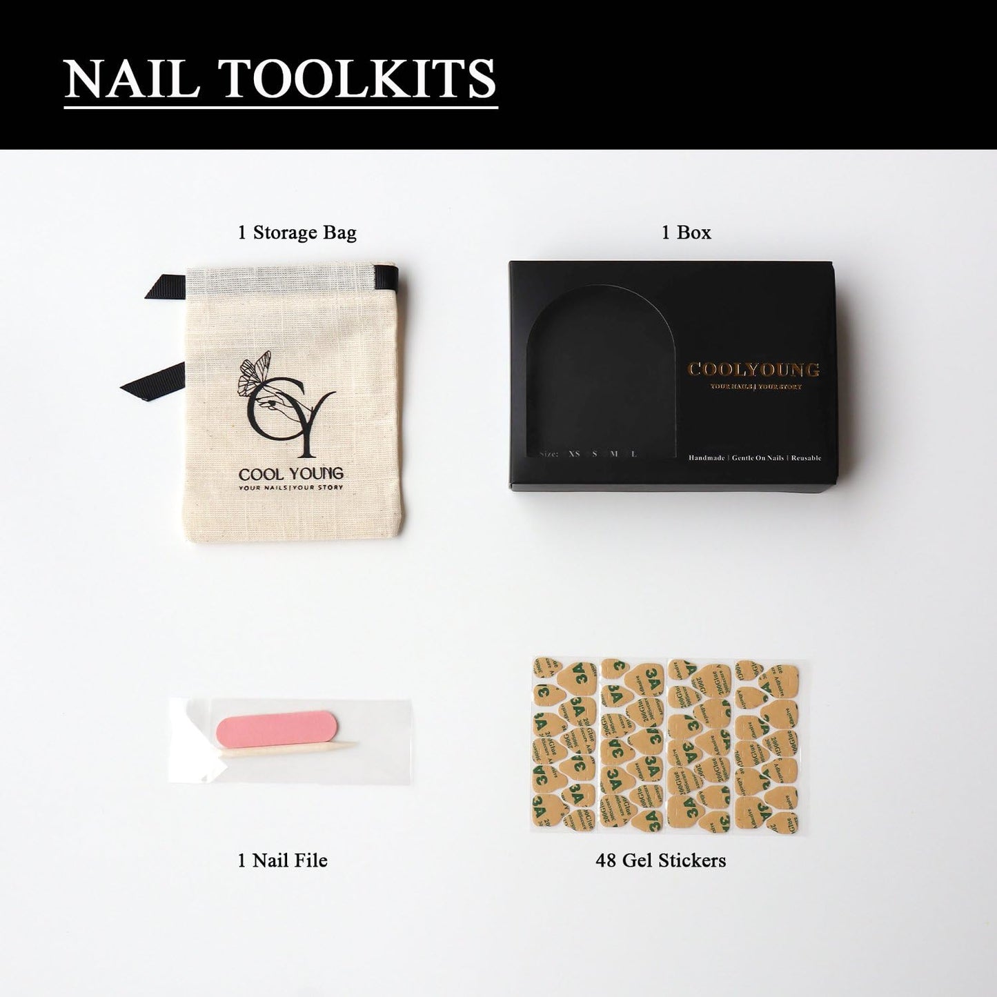 Handmade Press on Nails Square Shaped Artificial Nails Acrylic Handmade Colorful Press On Nails Stick On Nails For Women Woman Gifts COOLYOUNG 10 PCS, Size M