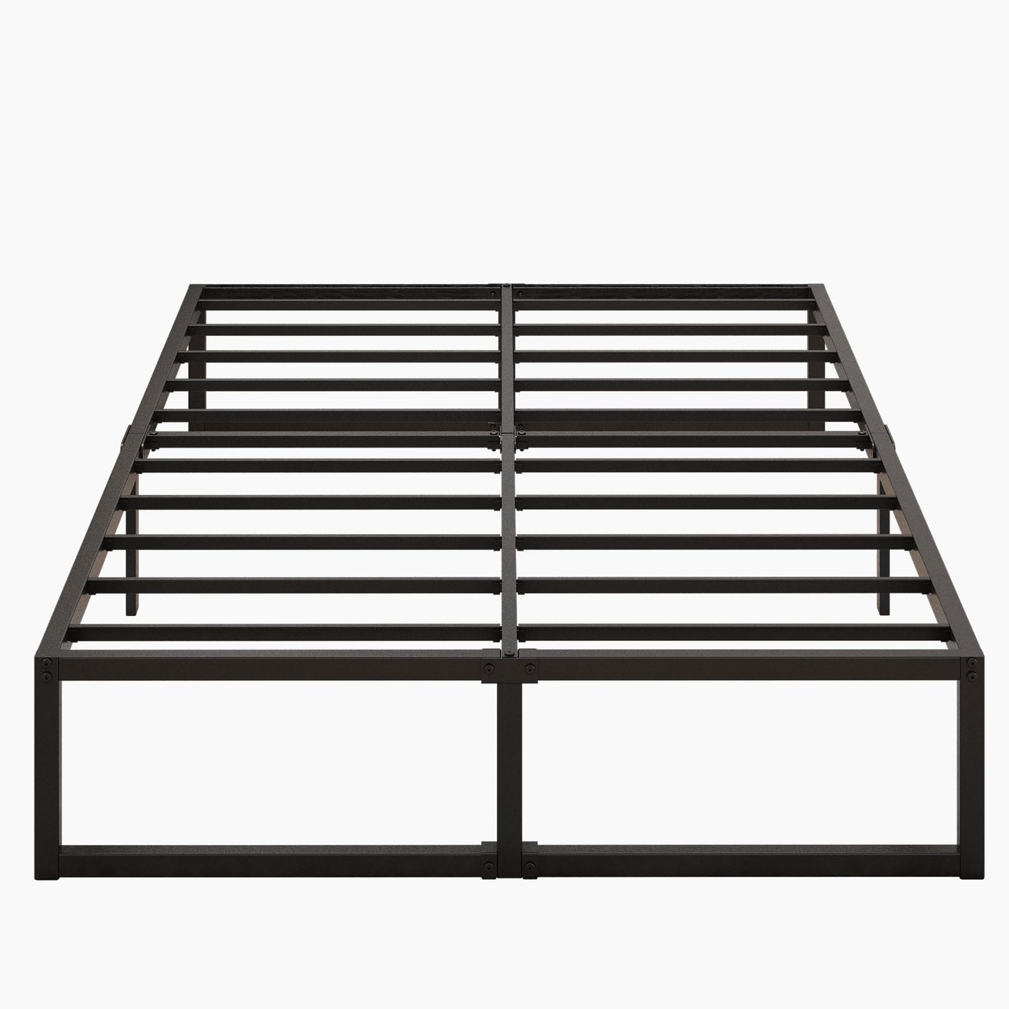 Lutown-Teen 16 Inch California King Bed Frames No Box Spring Needed Heavy Duty Metal Cal King Platform for Mattress Foundation, Noise Free, Easy Assembly, Black