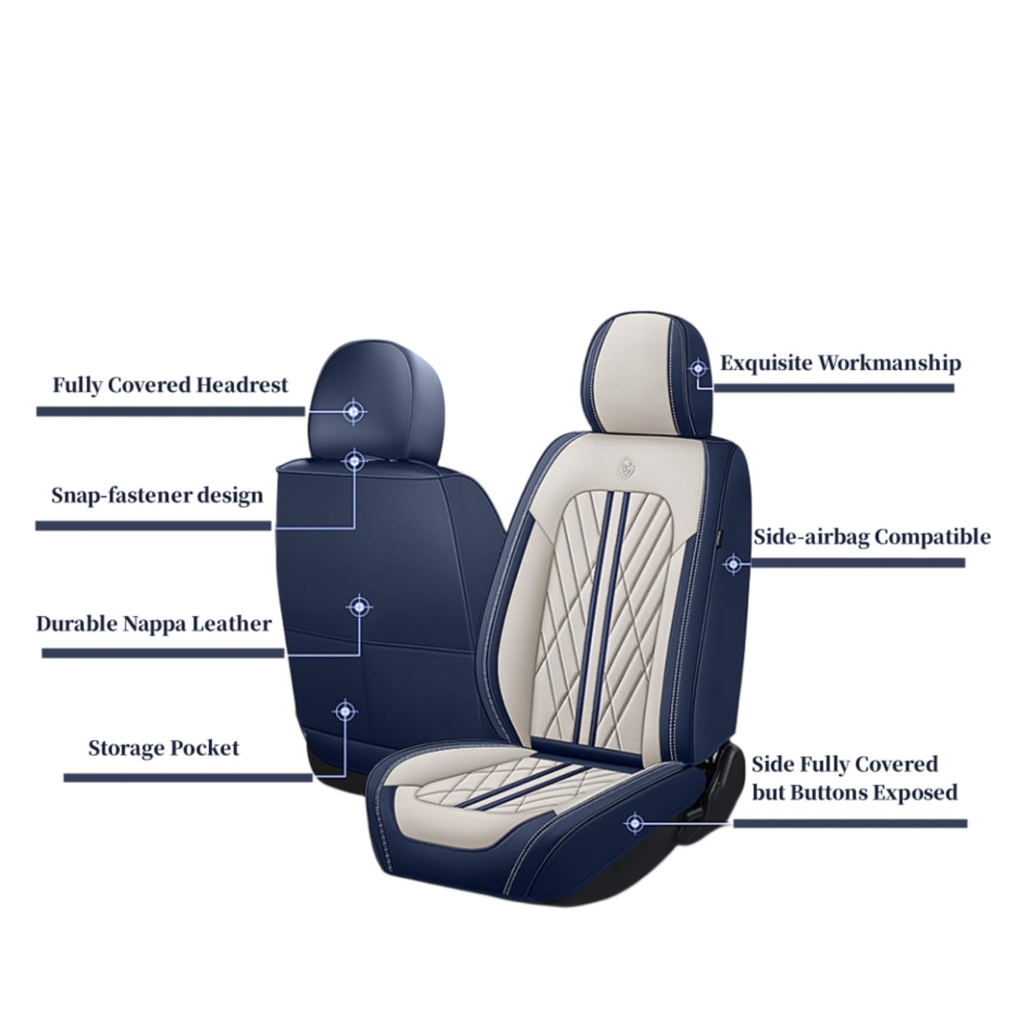 ANKIV Premium Faux Leather Fully Covered Car Seat Cover Custom Fit for Dodge Charger 2002-2023 Non-Slip Interior Seat Cushions Protectors (Full Set 5 Seats,Black Red)